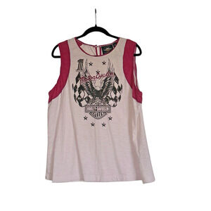 Harley Davidson Sz 2XL Tank Top Eagle Casual Bikercore Cool Summer‎